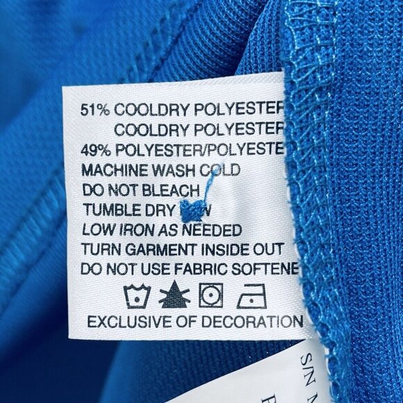 Clique Shirt Size M Men’s blue polo short sleeve Reg. Trademark New - Picture 5 of 8